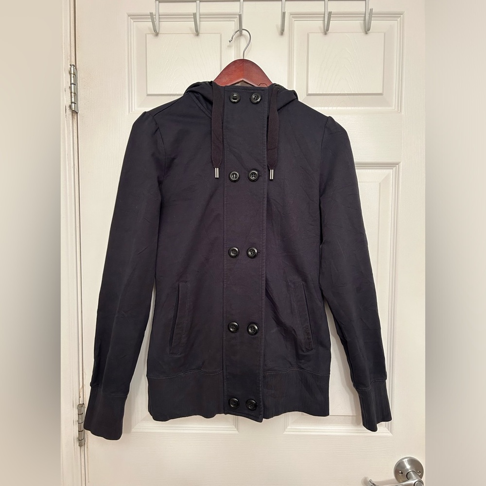 North Face Hooded Jacket with Button Detail
